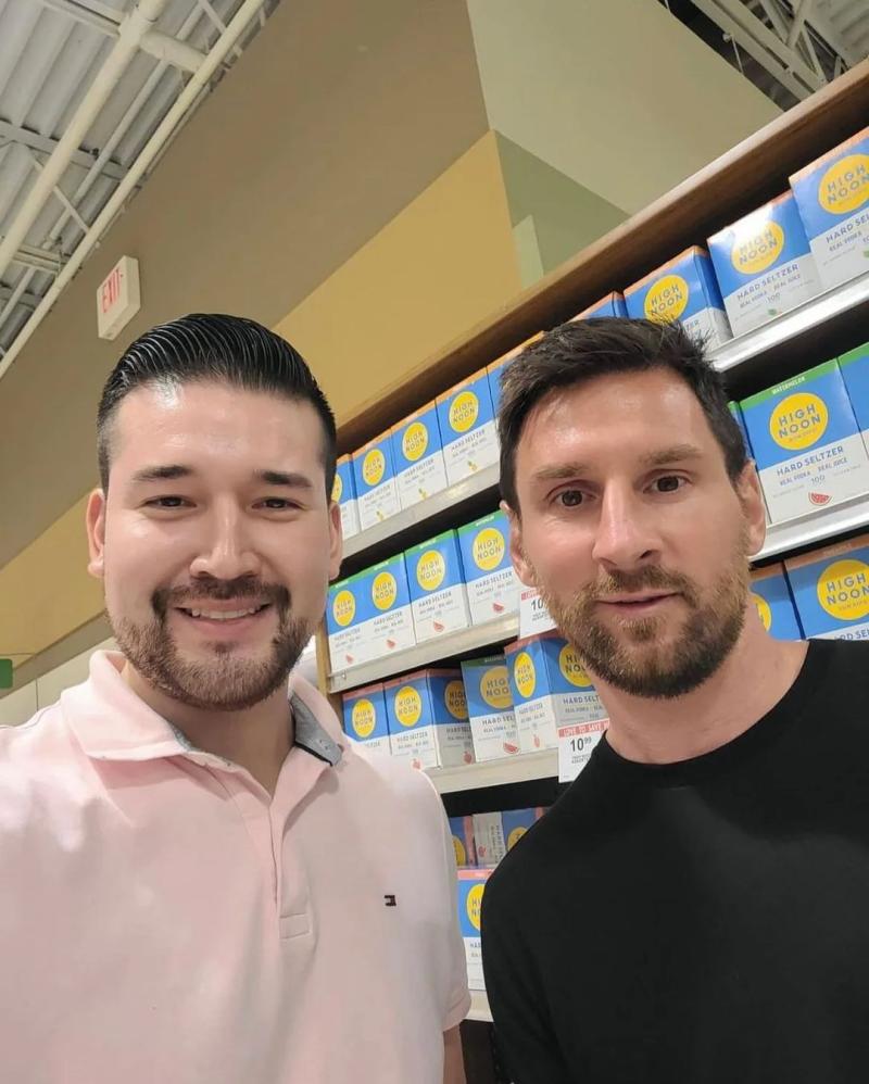 Lionel Messi en un supermercado de Miami - Instagram