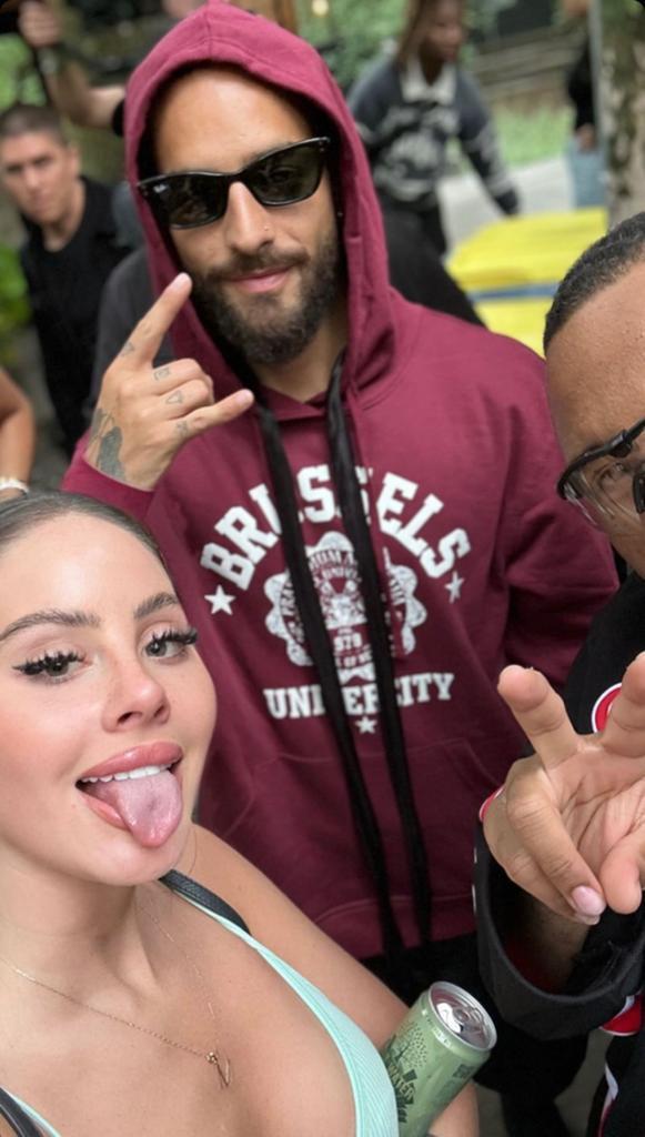 Ignacia Michleson junto a Maluma - AR