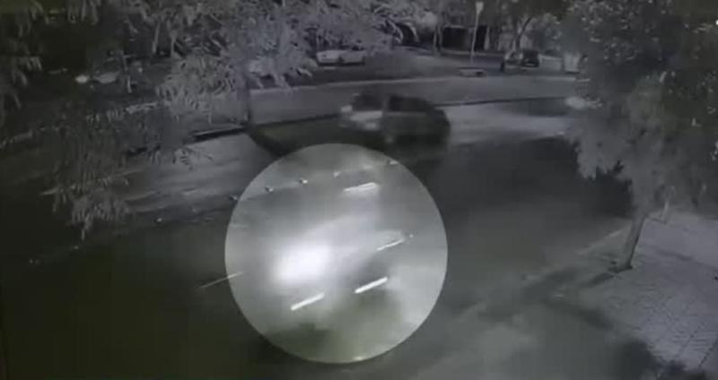 Daniel Palma captado en cámaras de seguridad