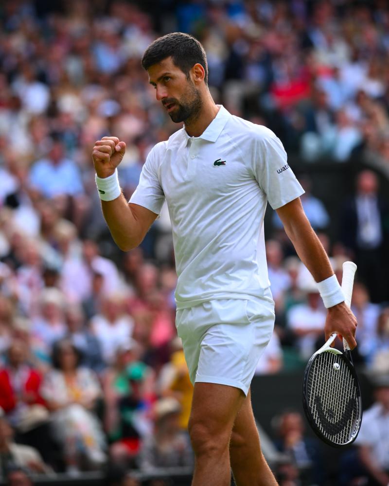 Novak Djokovic no pudo festejar en Wimbledon - Twitter