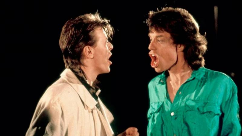 David Bowie y Mick Jagger