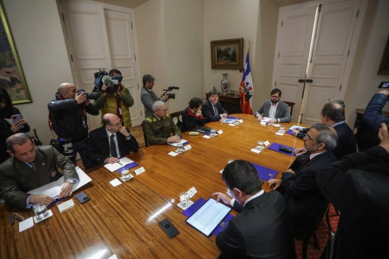 Agencia Uno - Reunión de autoridades en La Moneda