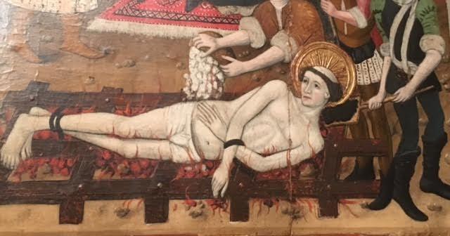 San Lorenzo sobre las brasas