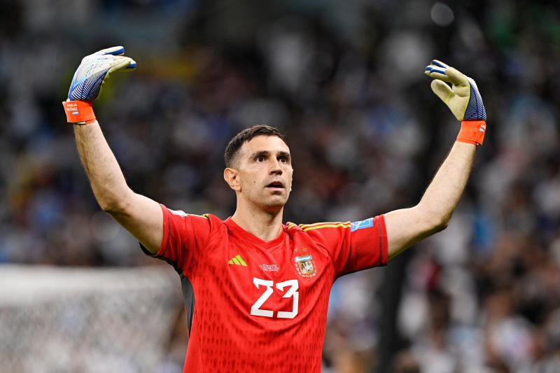 Dibu Martínez, actual portero de la selección argentina y del Aston Villa (Photosport)