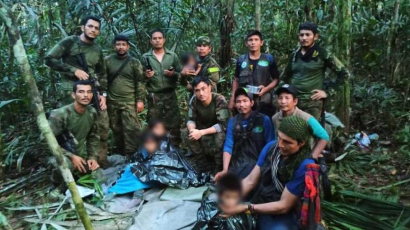 AFP - Niños rescatados en la selva de Colombia