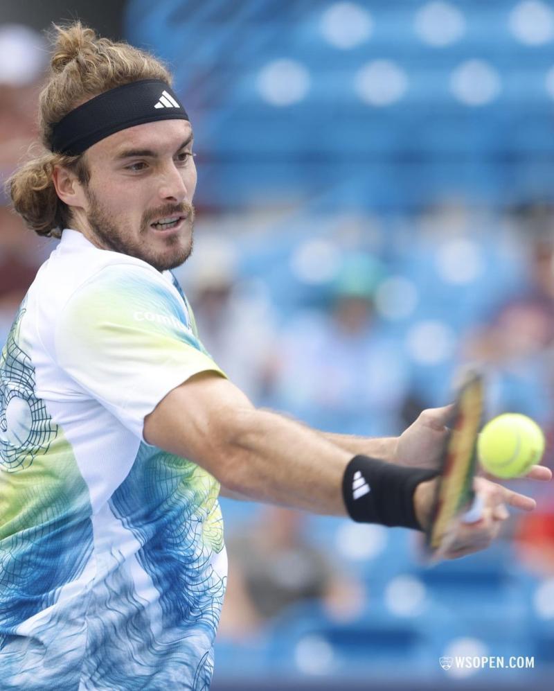Stefanos Tsitsipas está instalado en octavos de final del Maste de Cincinnati - Créditos: @Cincytennis