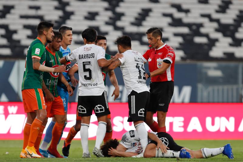 La polémica falta sobre Maximiliano Falcon en 2020 pudo evitar que Colo Colo jugará la promoción - Créditos: Agencia UNO