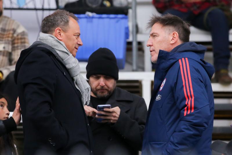 Eduardo Berizzo asistió al choque entre Magallanes y Unión Española - Créditos: Agencia Uno