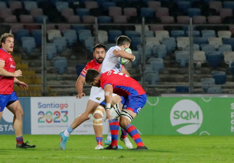 Los Cóndores ya enfrentaron a Argentina XV en Antofagasta y cayeron 40-13 - Créditos: Agencia UNO