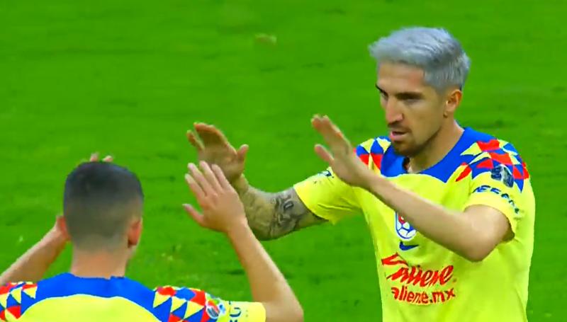 Diego Valdés anotó un golazo en el triunfo del América. Crédito: Captura.
