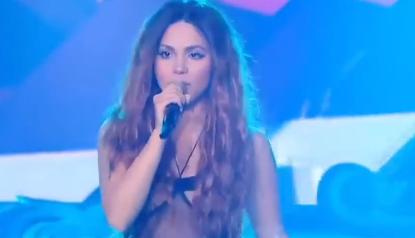 Imitadora de Shakira en Yo me llamo - Créditos: Caracol TV