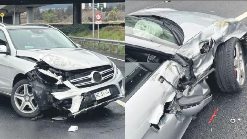 Milton Millas sufrió impactante choque en la autopista Costanera Norte. (Créditos: LUN)