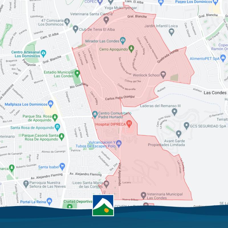 Twitter - Aguas Andinas informa corte de agua