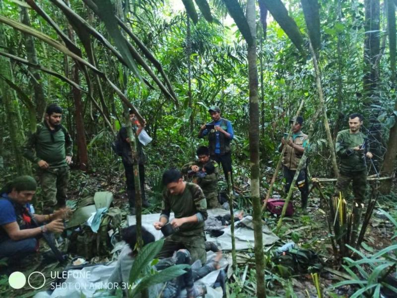 Captura Twitter - Menores rescatados en la selva de Colombia.