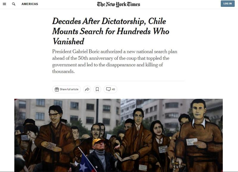 Captura - The New York Times por Plan Nacional de Búsqueda