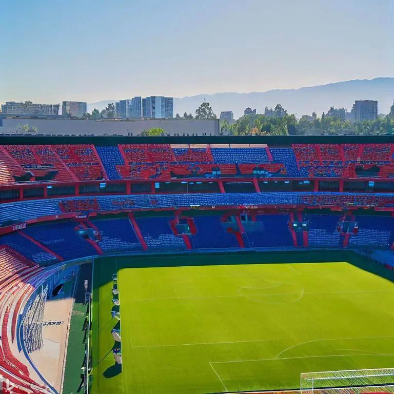 Así sería el estadio de la U según la Inteligencia Artificial. Imagen: Bing Image Creator.