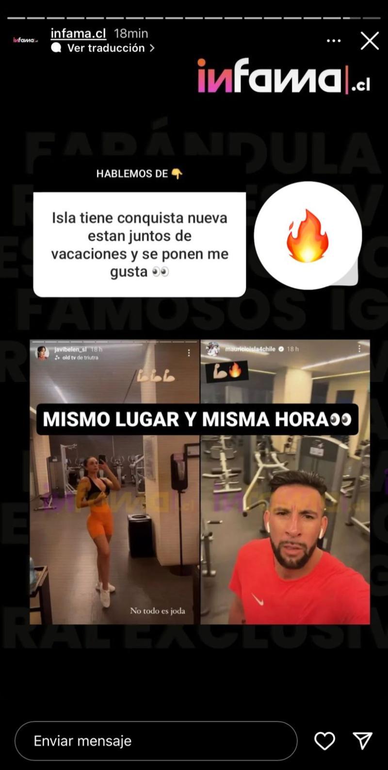 Mauricio Isla fue descubierto junto a su nueva conquista. (@Infama)