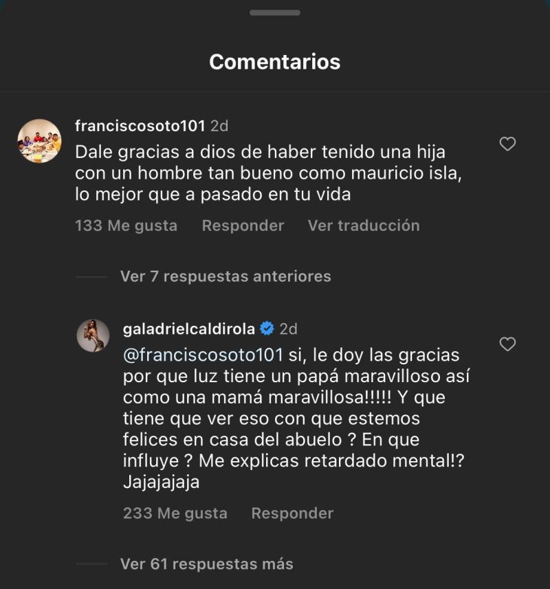Gala Caldirola le respondió a un usuario de Instagram - Crédito: Redes sociales