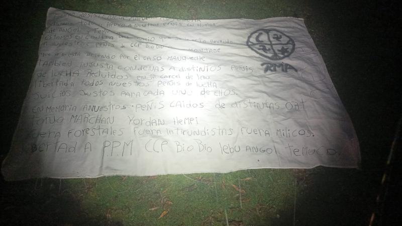 Ataque incendiario en Contulmo