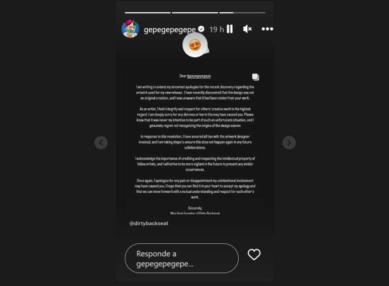 La reacción de Gepe a las disculpas