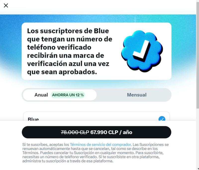 Mensaje a los usuarios que ingresaban a Tweetdeck