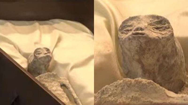 Congreso de México - Exhiben supuestos extraterrestres de mil años de antigüedad