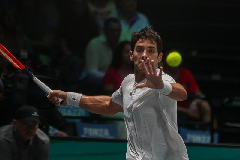 Cristian Garin fue el gran ausente en la serie ante Canadá. Nicolás Massú utilizó a Alejandro Tabilo - Créditos: Revés Fotográfico.