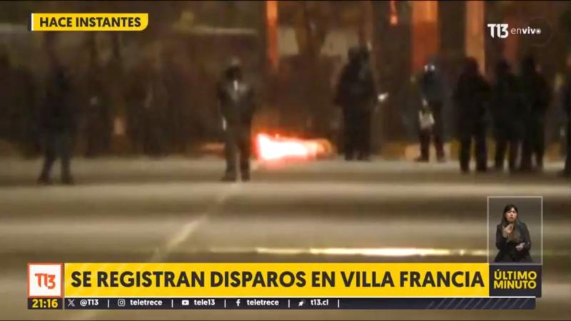 T13 EN VIVO - Incidentes en Villa Francia