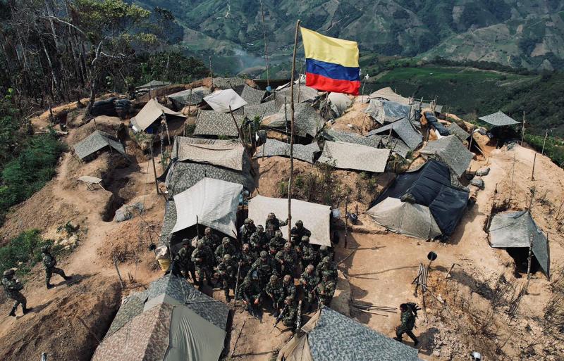 AFP - Fuerzas militares colombianas en Cauca, Colombia.