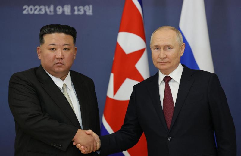 AFP - Kim Jong Un y Vladimir Putin