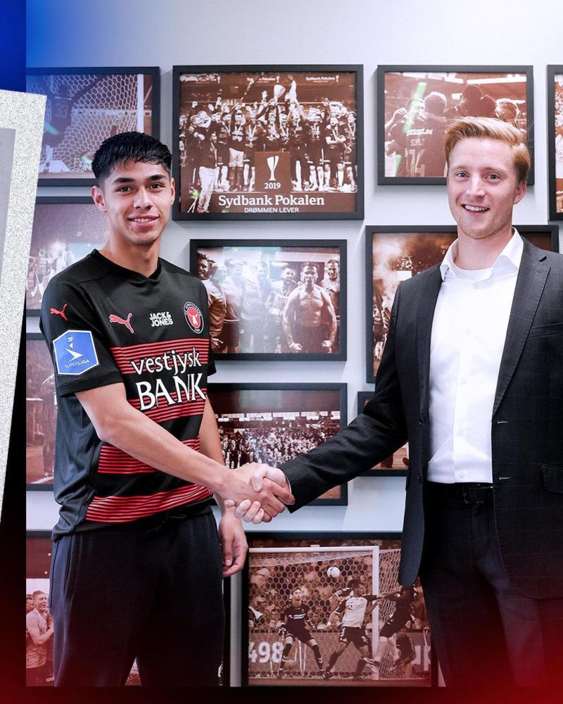 Darío Osorio fue oficializado comon jugador del FC Midtjylland - Créditos: Prensa Club