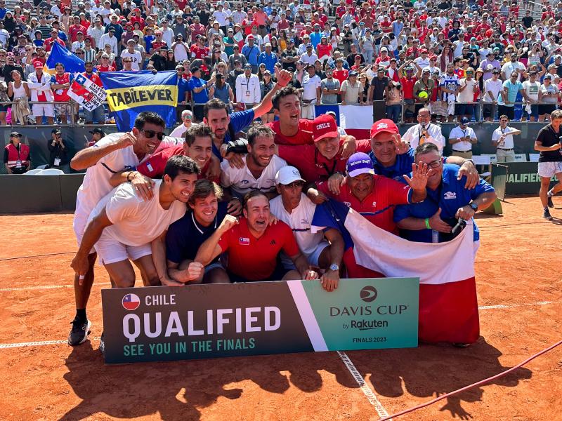 El equipo chileno de Copa Davis fue el primero en clasificar - Créditos: Agencia UNO