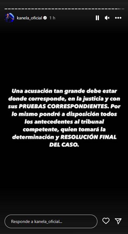 Instagram - Kanela se refirió a la denuncia