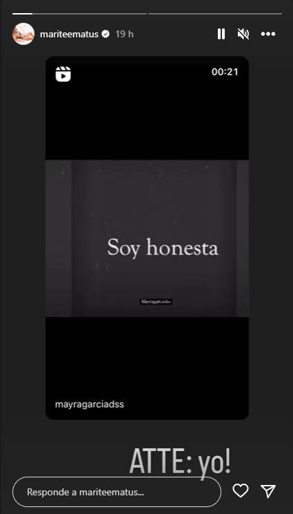 Instagram - Las nuevas indirectas de Marité Matus