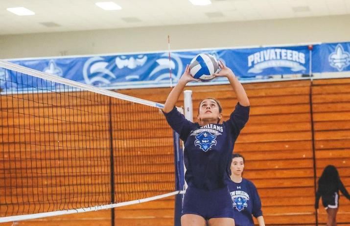 Maite Solabarrieta se dedica al vóleibol en una Universidad de Estados Unidos.