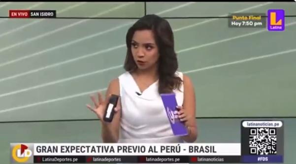 El error de presentadora peruana en VIVO