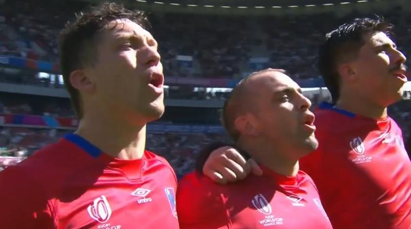 Los Cóndores emocionaron en el Mundial de Rugby. Crédito: Captura.