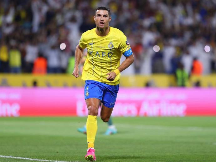Cristiano Ronaldo anotó un insólito gol en Al Nassr. Crédito: @cristiano