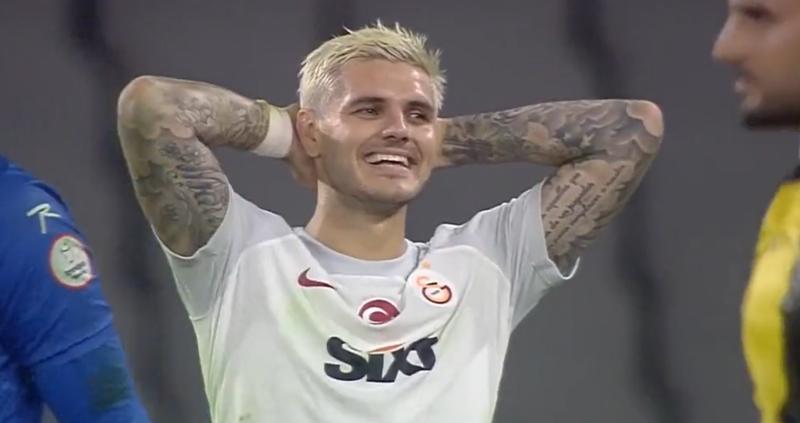 Mauro Icardi protagonizó un papelón en la Superliga de Turquía - Crédito: Captura de pantalla.