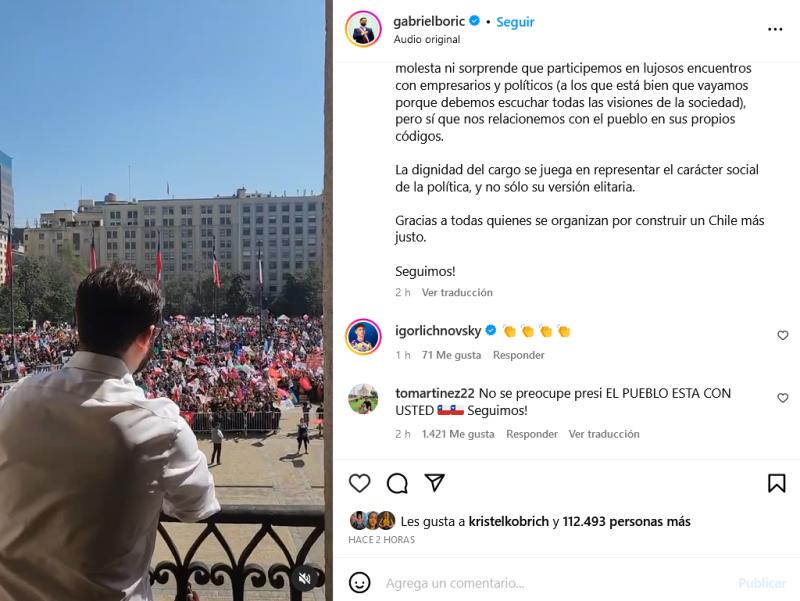 Igor Lichnovsky y Gabriel Boric / Instagram