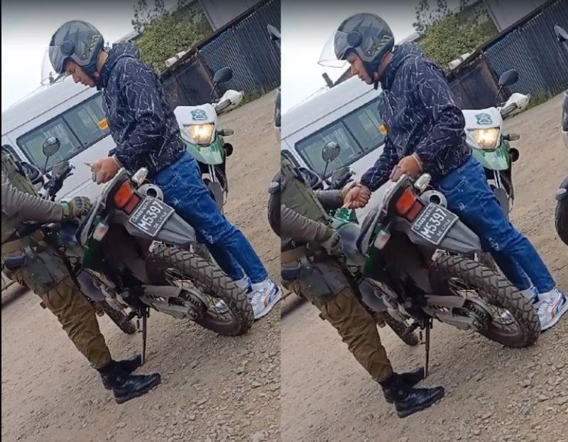 Cedida - Sujeto fue detenido tras intentar sobornar a carabinero