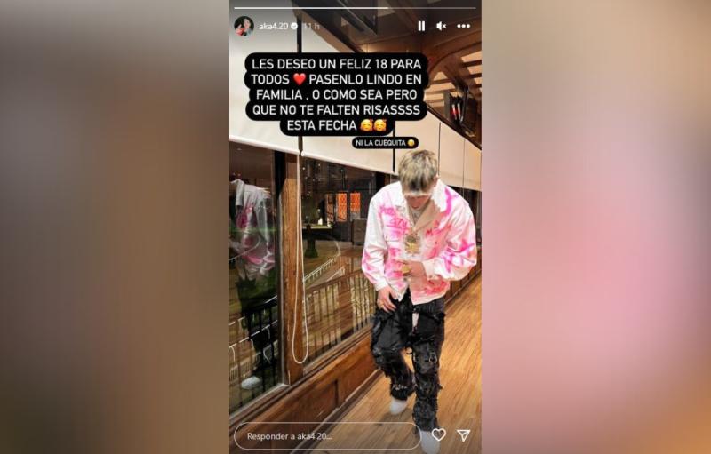 Instagram @aka4.20 - Cantante urbano envía mensaje a sus seguidores.