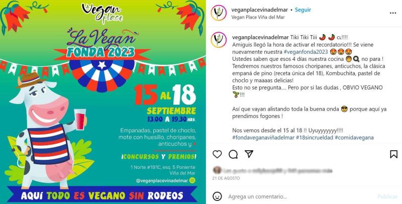 Fonda Vegana en Valparaíso