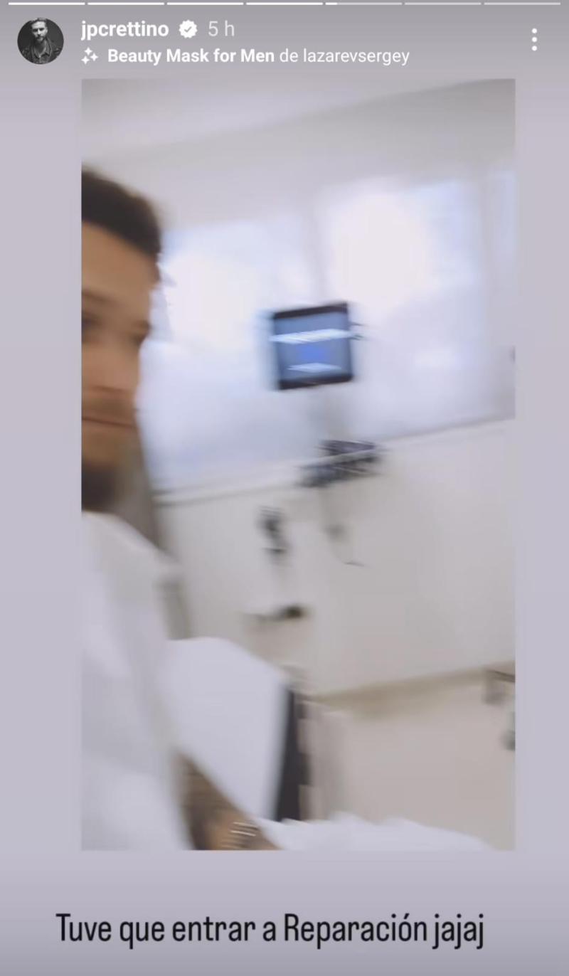 La preocupante foto de Jean Philippe Cretton en un médico: "Tuve que entrar a reparación"