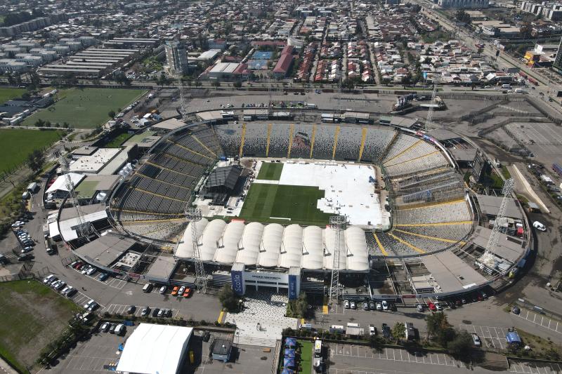 El Estadio Monumental recibirá a la Roja pese a las consecuencias que dejó el concierto de Bruno Mars. / Photosport