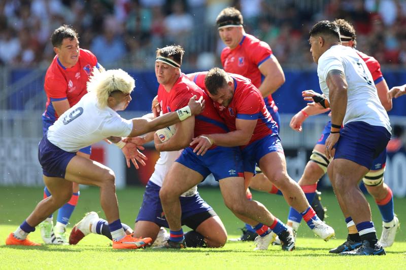 Los Cóndores cayeron frente a Samoa en el Mundial de Rugby - Créditos: Photosport