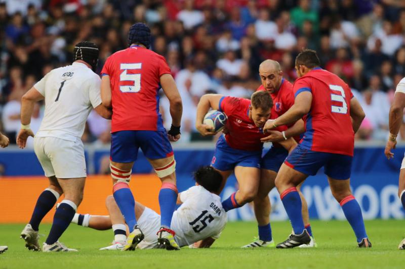 Los Cóndores cayeron inapelablemente ante Inglaterra en el Mundial de Rugby. / Photosport