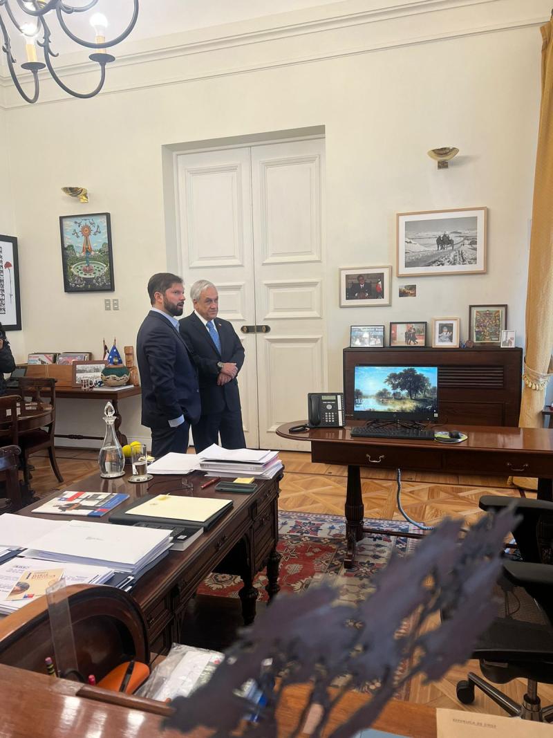 Presidencia de Chile - Sebastián Piñera y Presidente, Gabriel Boric