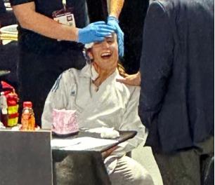 Así quedó la karateka Valentina Toro - Crédito: Instagram