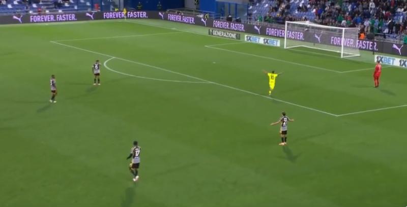 El insólito autogol de Juventus vs. Sassuolo - Crédito: ESPN